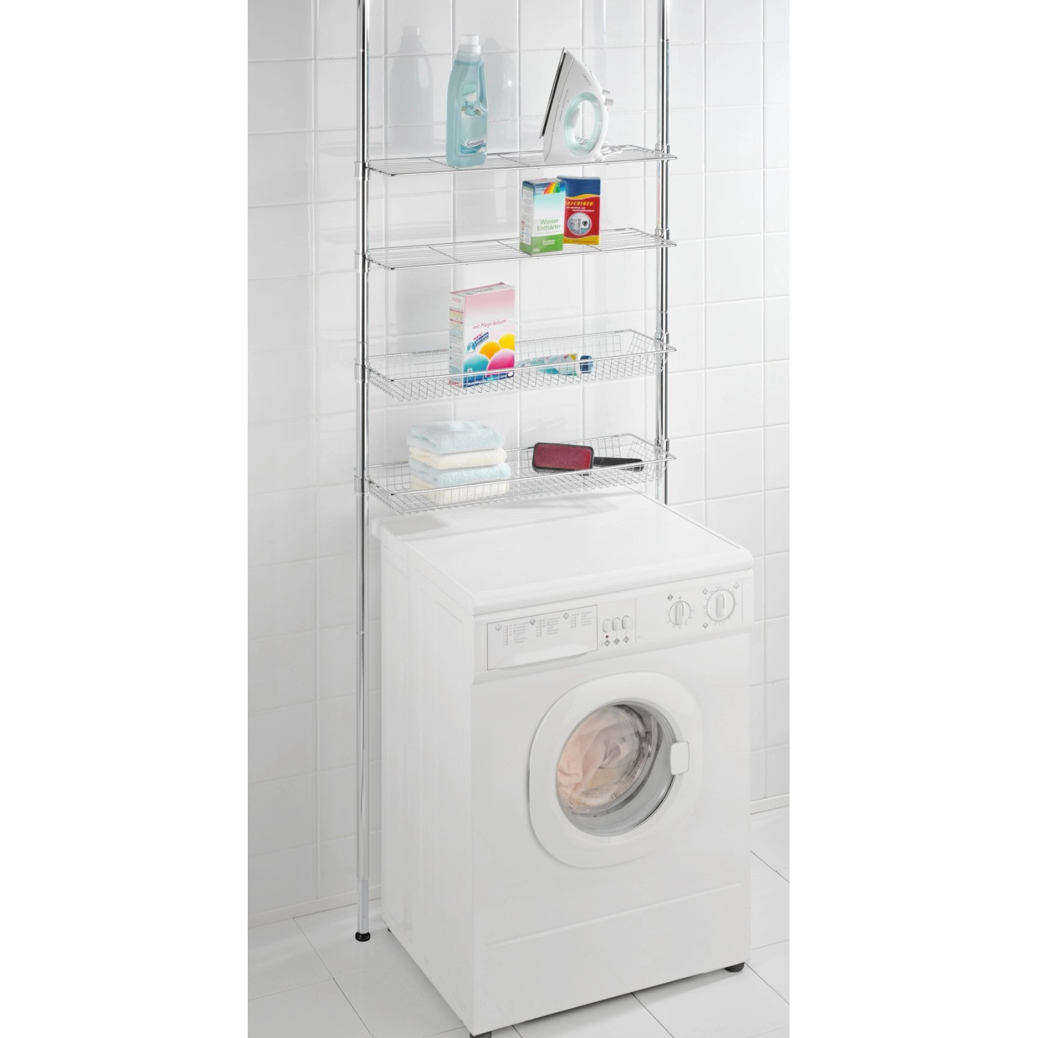Wenko Teleskopregal Ellera Chrom 65 285 cm x 71 cm x 20 cm