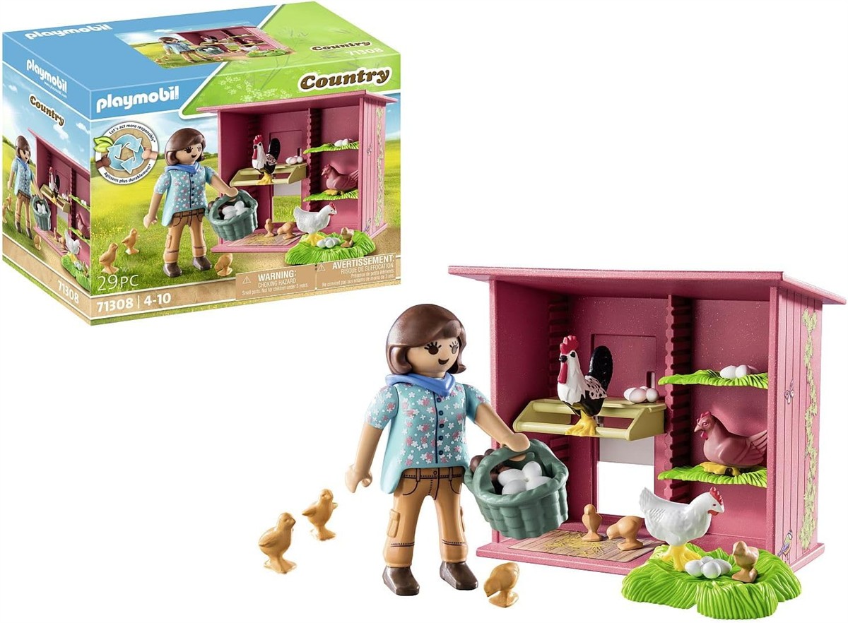 Herde, Haeuschen, Playmobil, Huhn, Küken