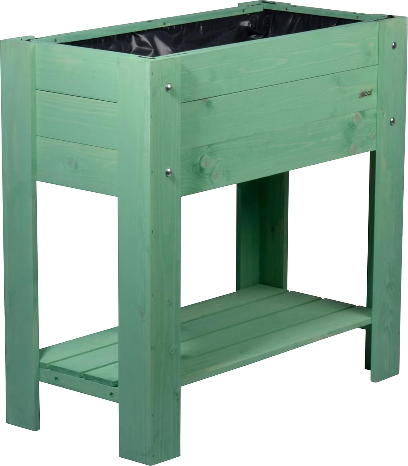hochbeet, pflanzkasten, grün holz, garten planter, auflage regal