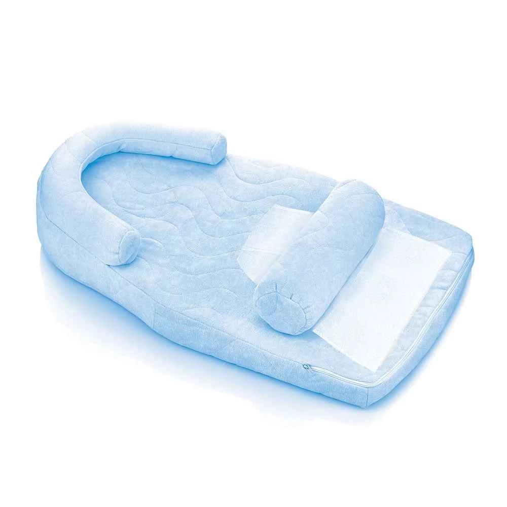 Babyjem Reflux und Flachkopfkissen mit Kirschkerngürtel blau Schlafkissen