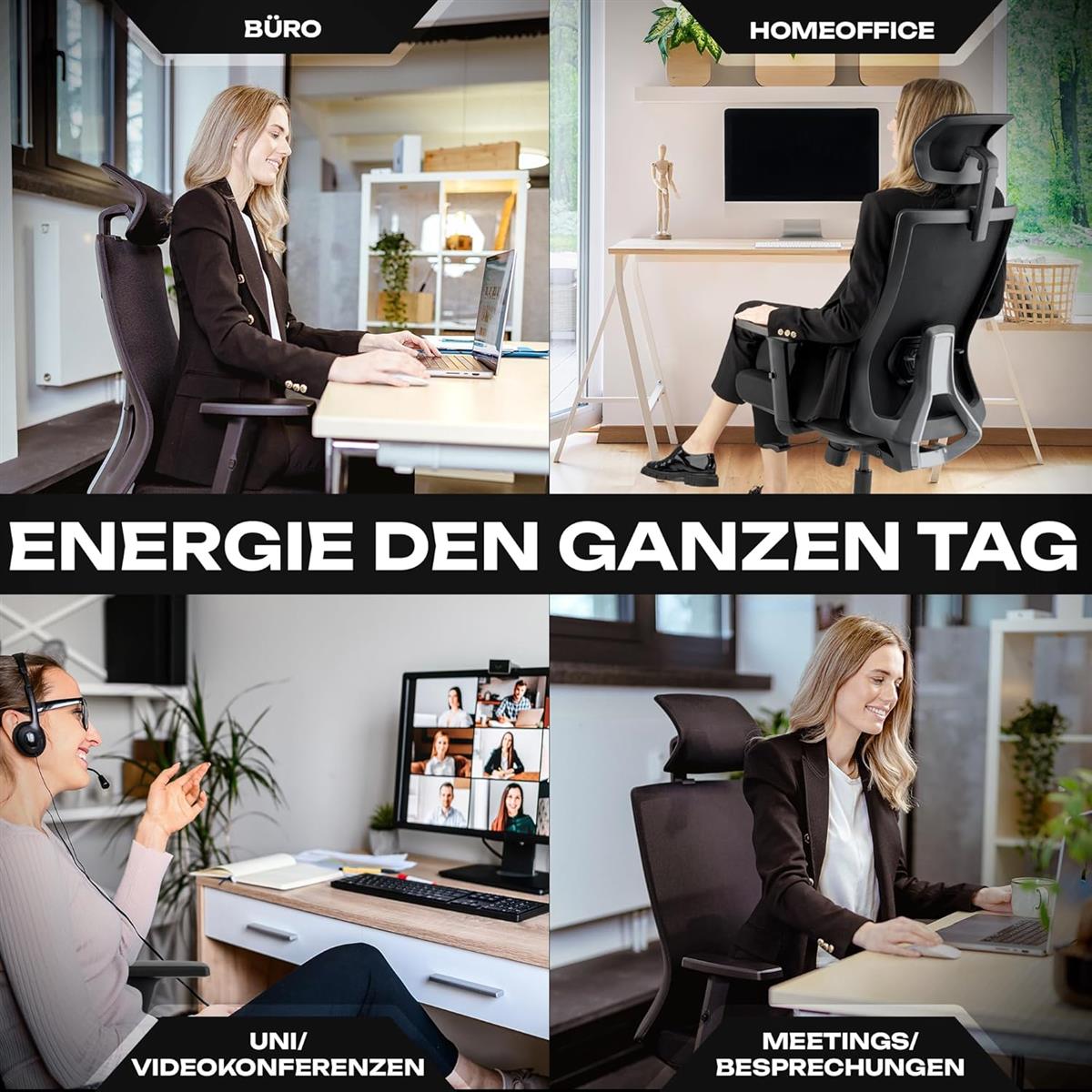 VALKENSTOL M3 Ergonomischer Bürostuhl 150 kg Schreibtischstuhl