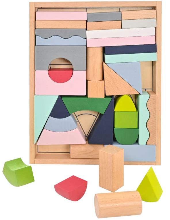 Ever Earth EE33899 Holz Bausteine STYLE 37 teilig