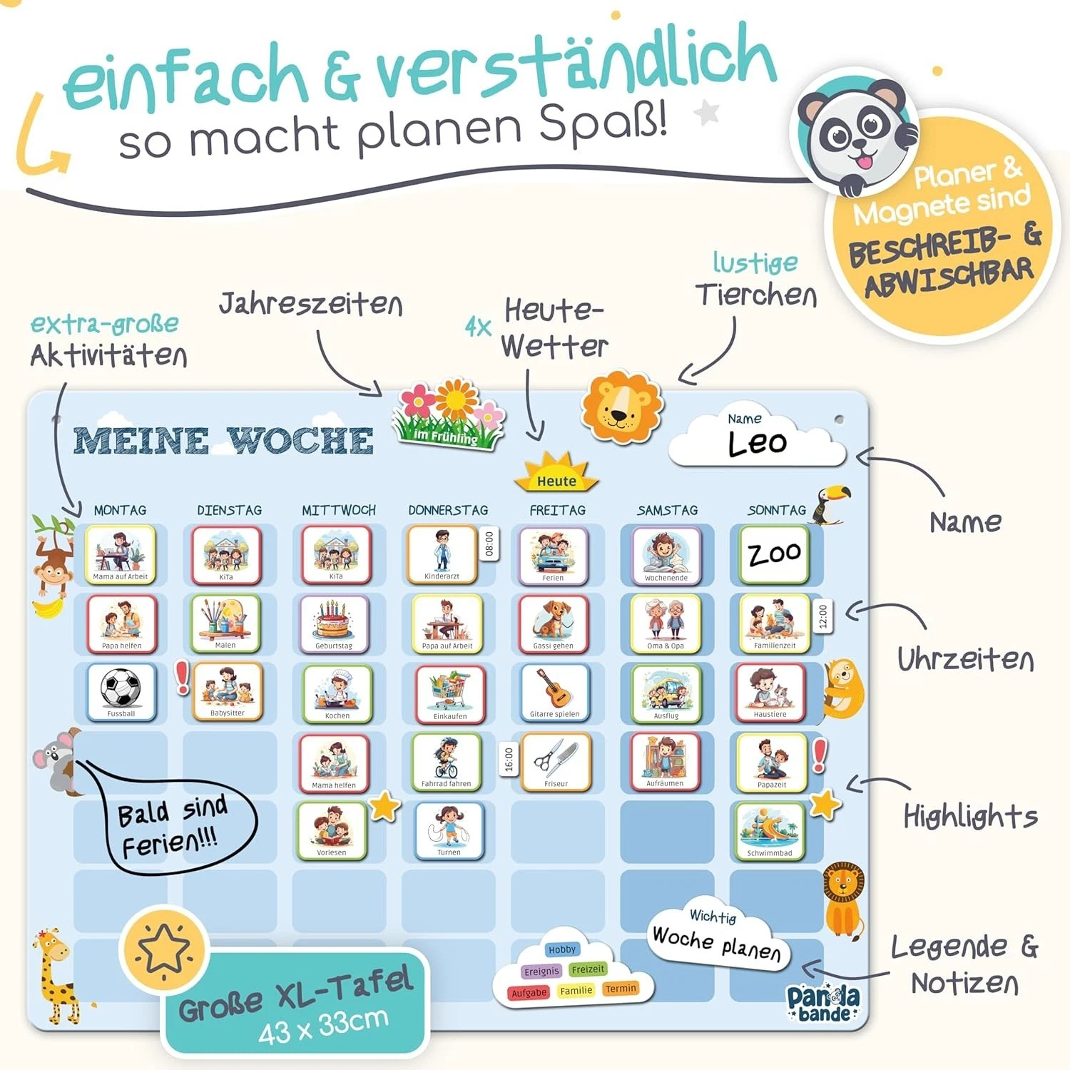 Brettspiel, Puzzle, Kinderboard, Spielfeld, 43x33 cm