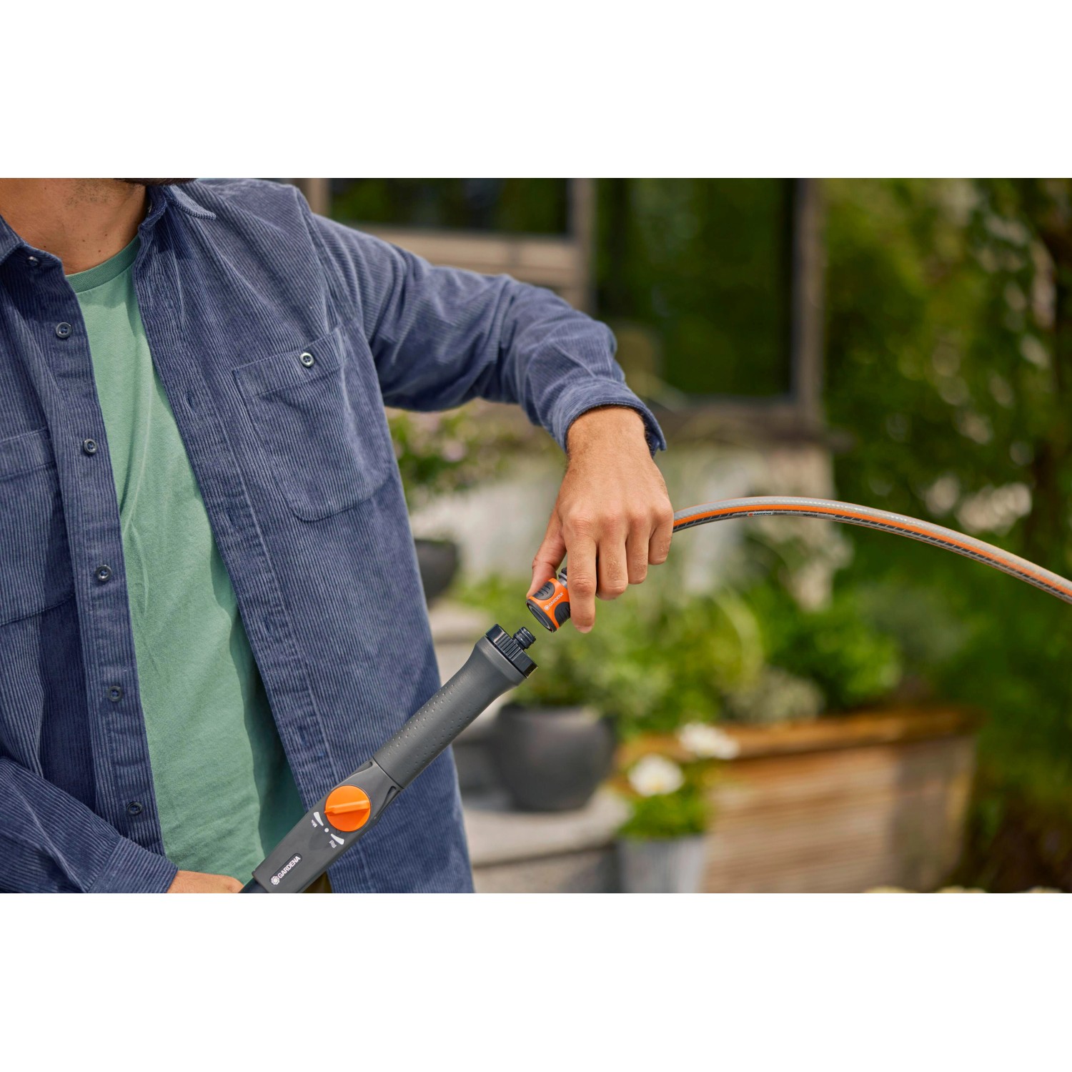 Gardena Cleansystem Teleskop Stiel M XL Anthrazit