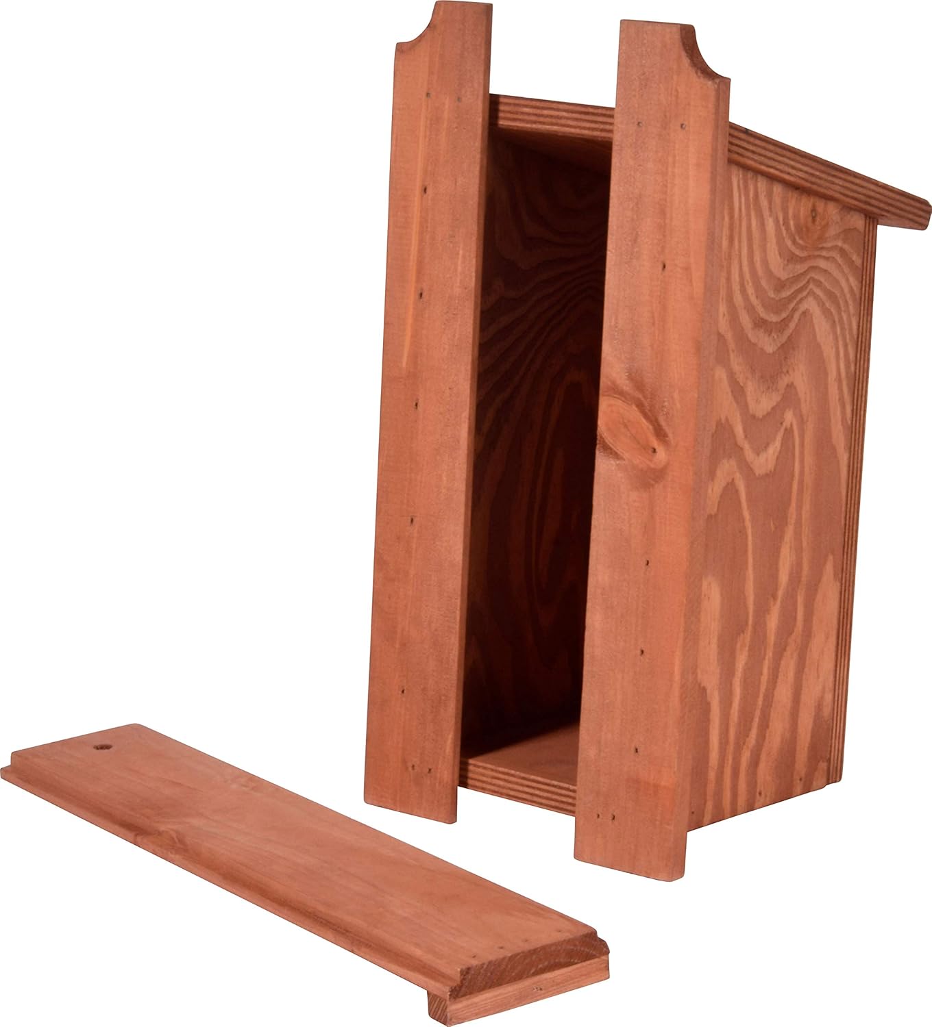 dobar green label Nistkasten "Blaumeise" Meisenkasten aus Holz - Nisthilfe für Wildvögel - Wetterbeständig - Nistplatz mit Siebdruckmotiv Blaumeise Braun