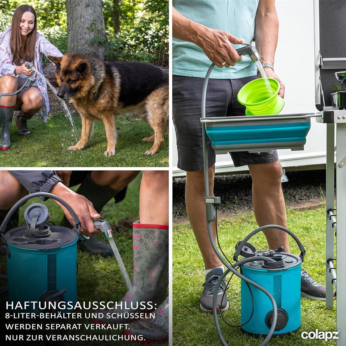 Wiederaufladbare Campingdusche mit Akku Outdoordusche
