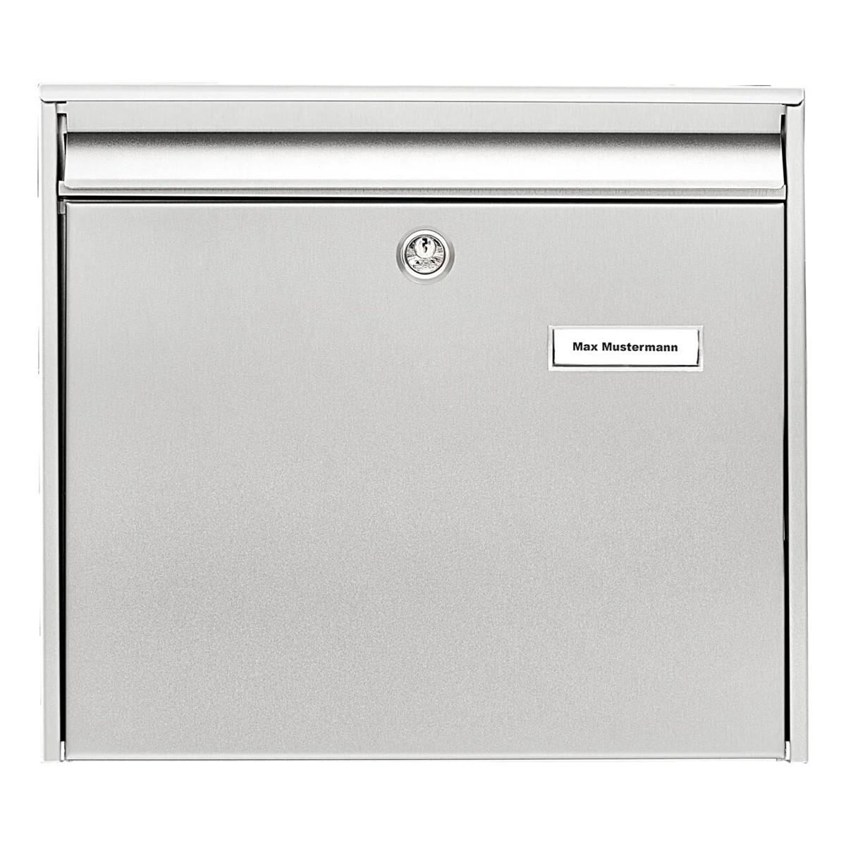 Briefkasten, Briefkasten Metall, Briefkastenschlitz, Schloss, Namensschild
