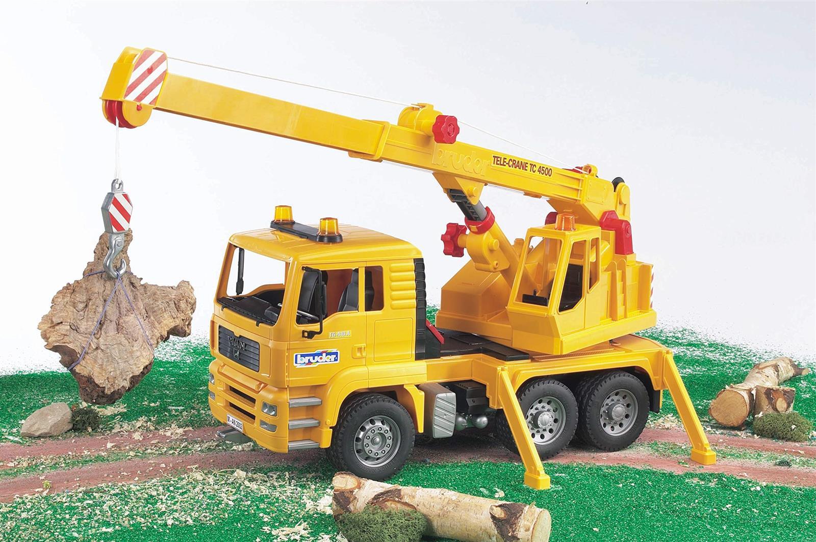 bruder 02754 Man TGA Kran-LWK Lastwagen Laster Kranwagen Baufahrzeug Baustelle Spielzeug 1:16