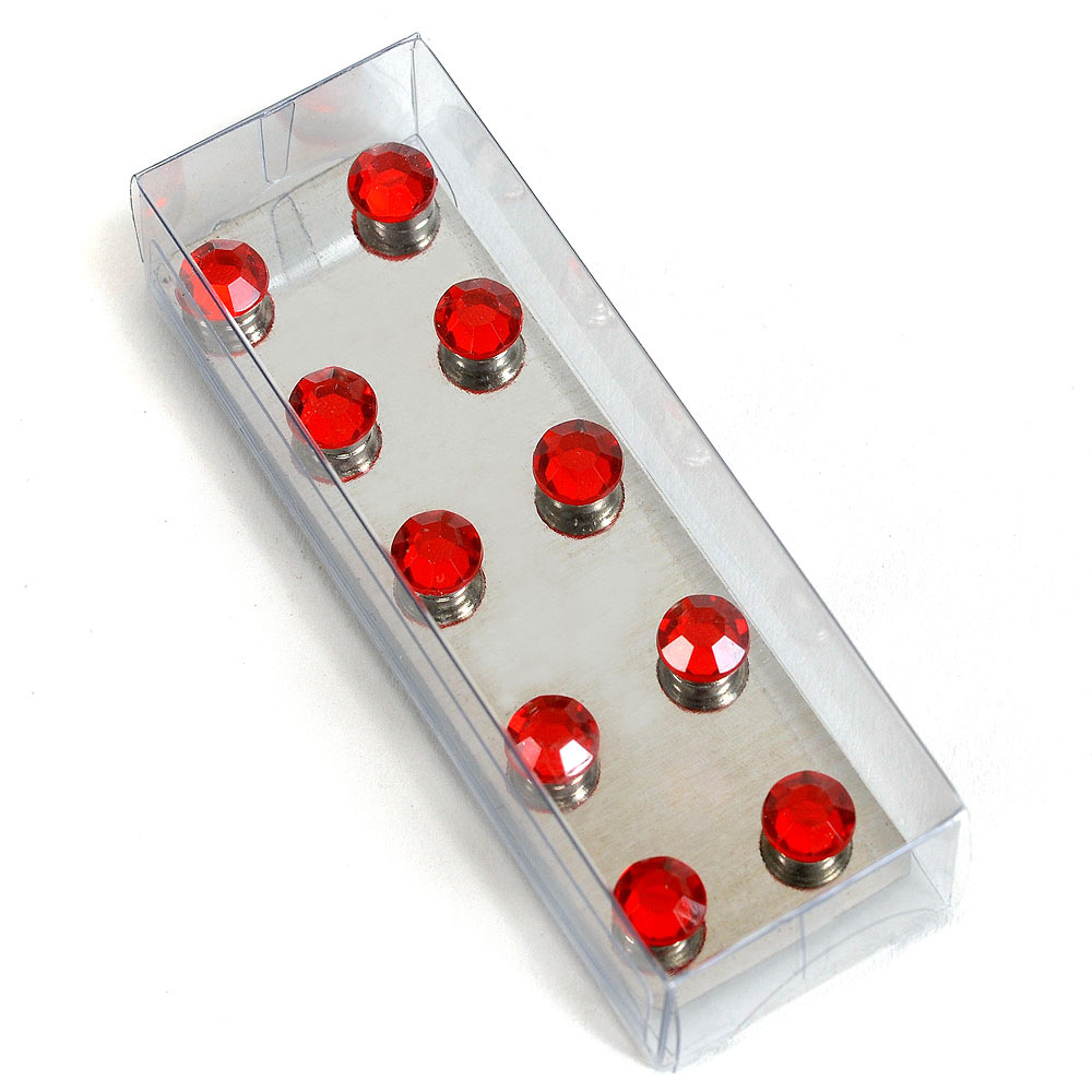Magnete mit Strass Diamanten, 10er Set, DIAMONDS, BLAU, KLAR, PINK oder ROT