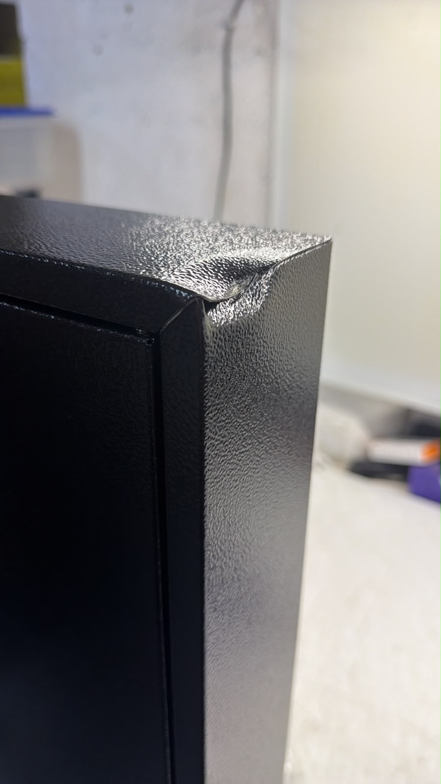 Box, Schwarz, Ecke, Leder, Metallisch