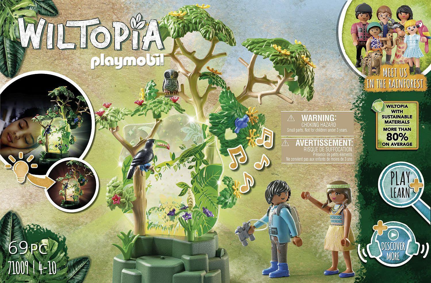 PLAYMOBIL Wiltopia 71009 Nachtlicht Regenwald Spielset mit Spielzeugtieren Spielzeug Spielzeugset