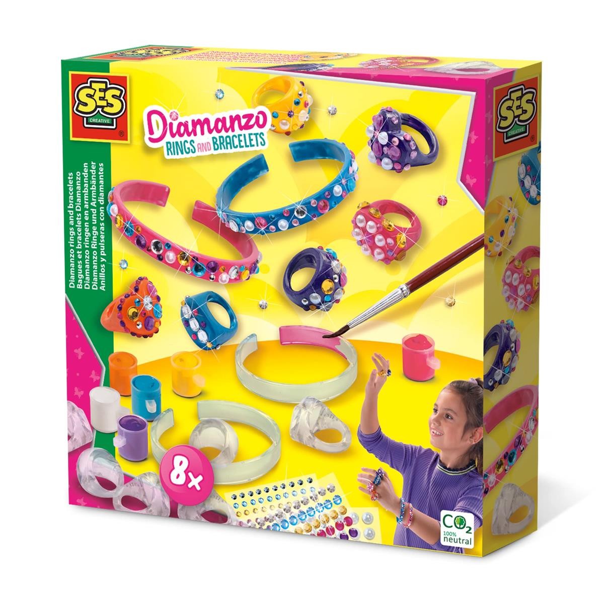 diamanten, ringe, armbänder, schmuck-bausatz, kinder