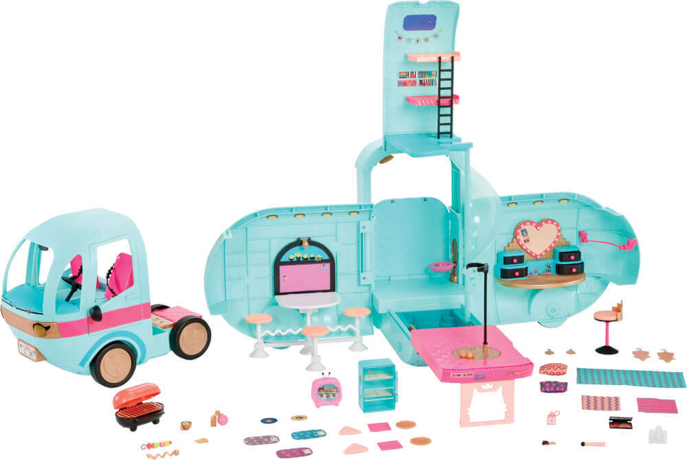 MGA 502500 EUC LOL Surprise Glam n go Camper Spielzeug Fahrzeug Wohnmobil