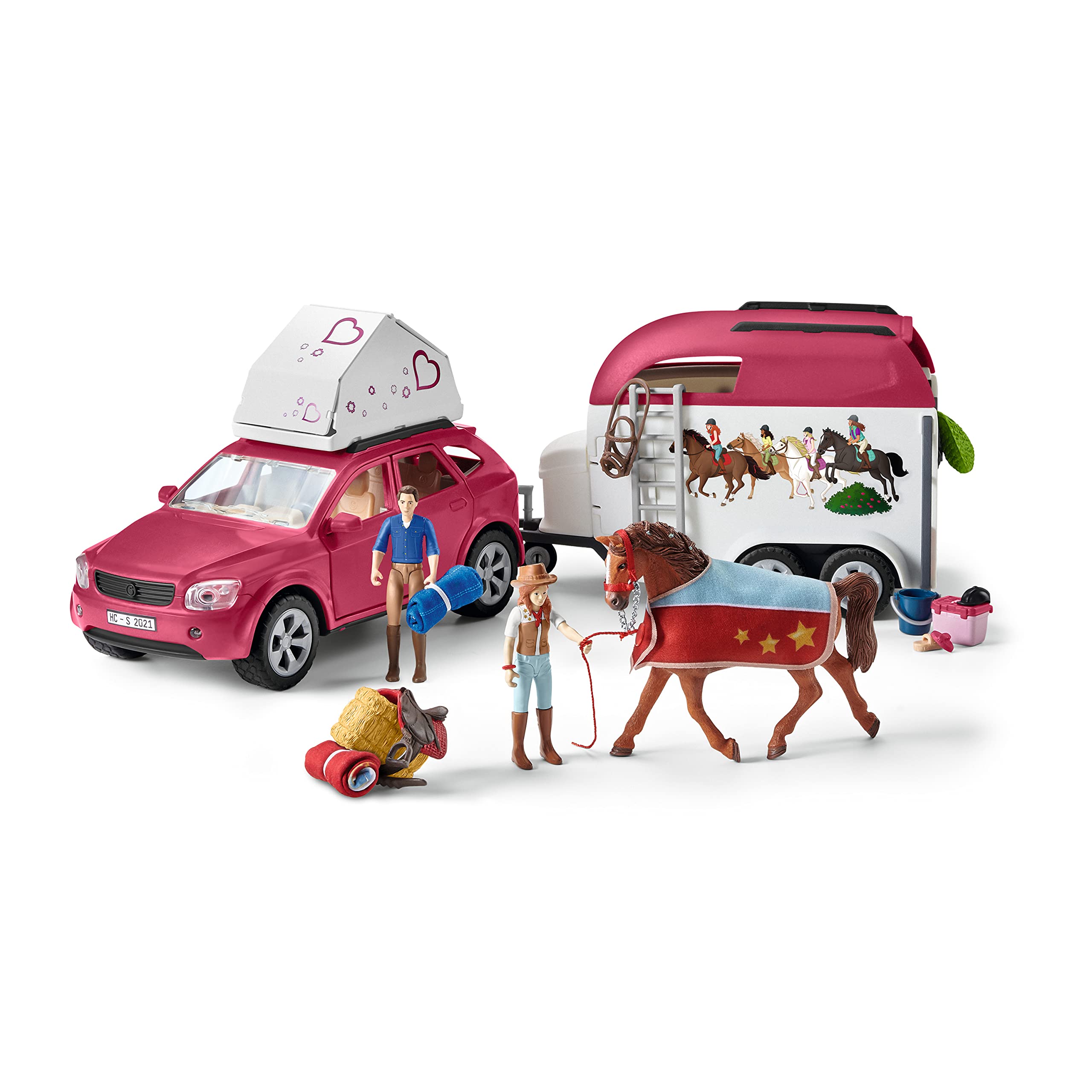 Schleich Horse Club 42535 Abenteuer mit Auto und Pferdeanhänger