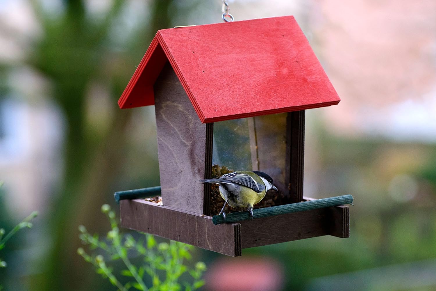 Dobar Vogelfutterhaus hängend Futterstation Wildvögel Vogelhaus #D260