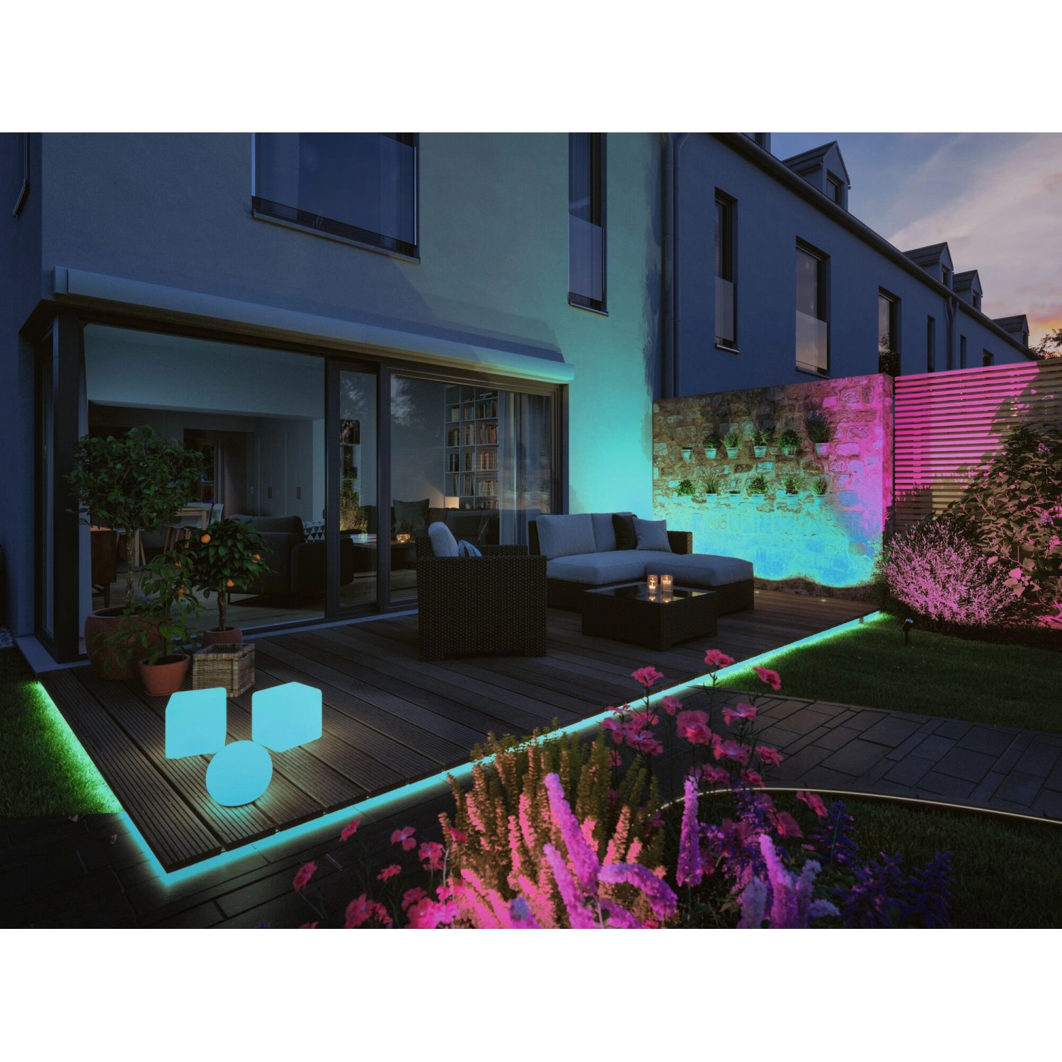 Paulmann Outdoor P&S Neon Stripe Weiß RGB IP67 24V 10 m ohne Netzadapter