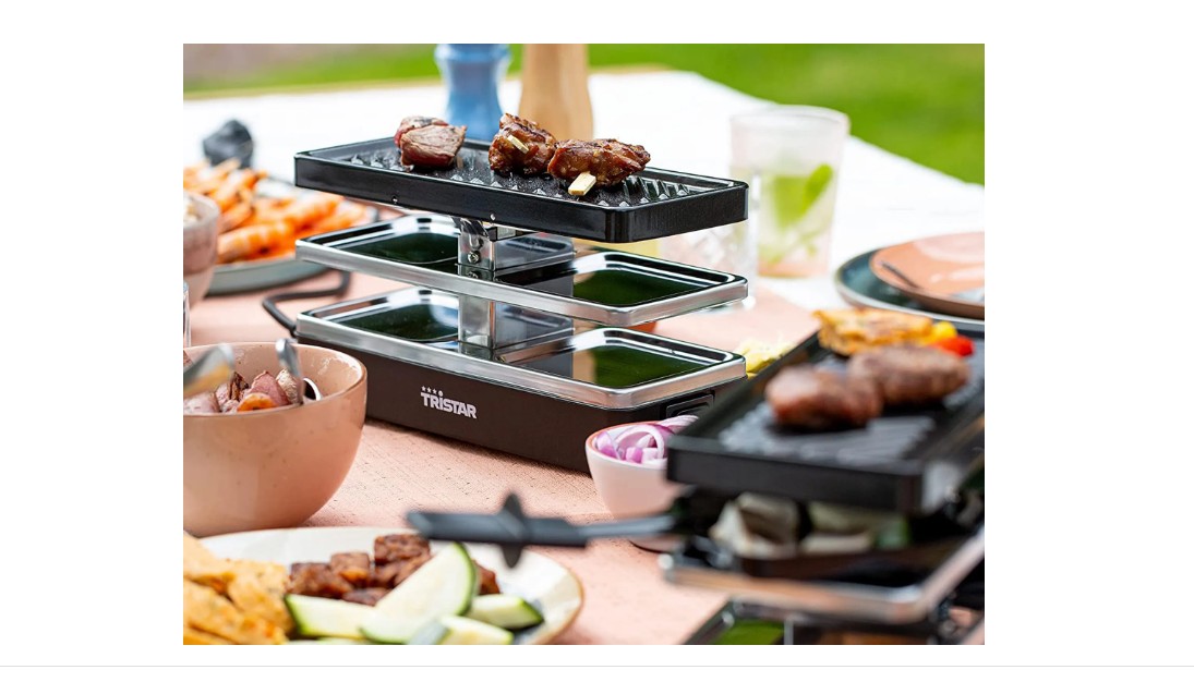 Tristar Raclette-Grill für 4 Personen RA-2742 800W 23,8x10,4cm Schwarz