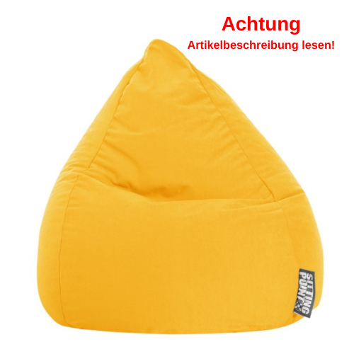 Sitting Point Sitzsack Easy 120 l Gelb #E486