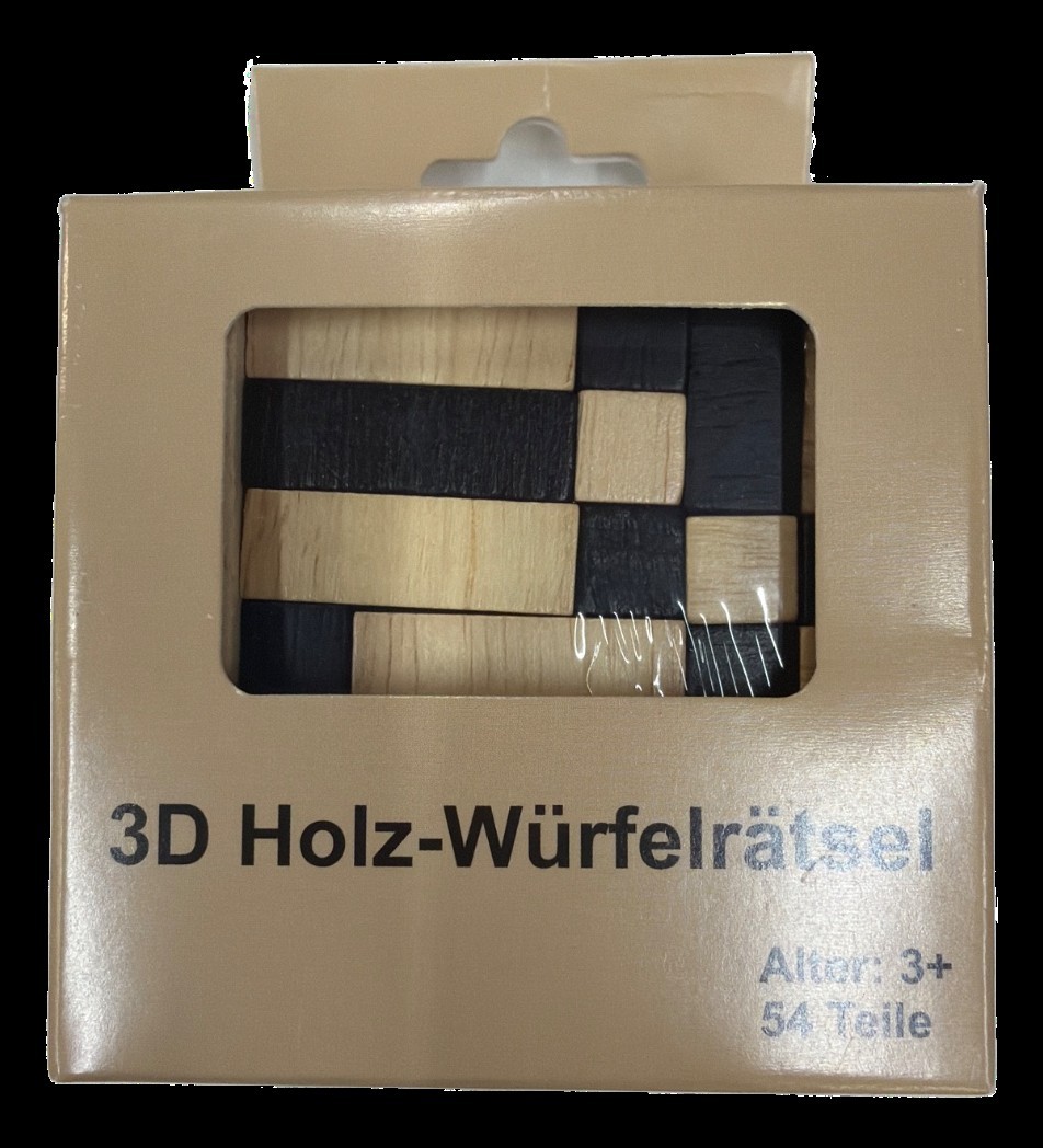 Holz, Würfel, 3D, Puzzle, Naturholz
