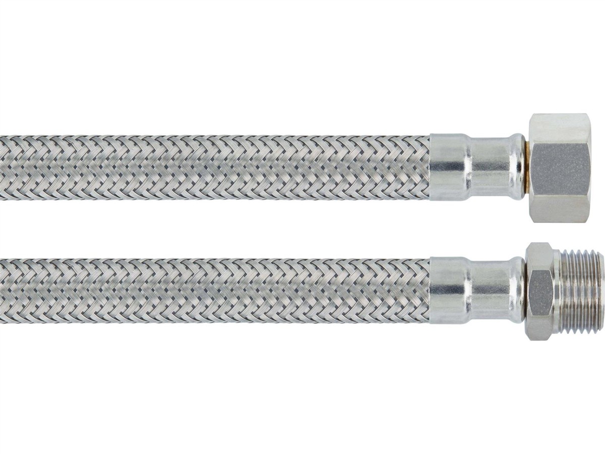 flexible Schlauch, geflechteter Schlauch, Edelstahl, Druckmutter, Gewindeende