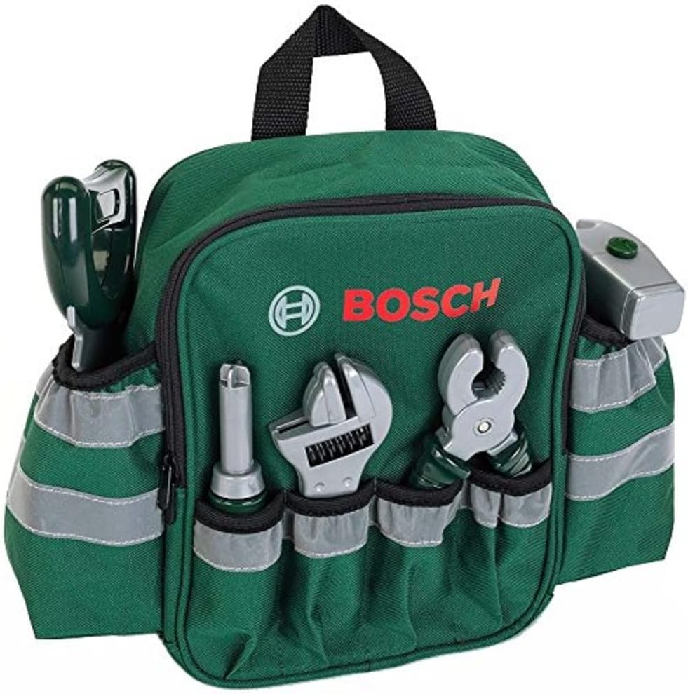 Theo Klein 8323 Bosch Rucksack mit Handwerkzeugen Werkzeug Rucksack Spielzeug
