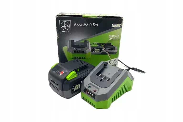 Lux Tool AK 20/4.0 Set 20V Schnellladegerät und Akku 1 Power System