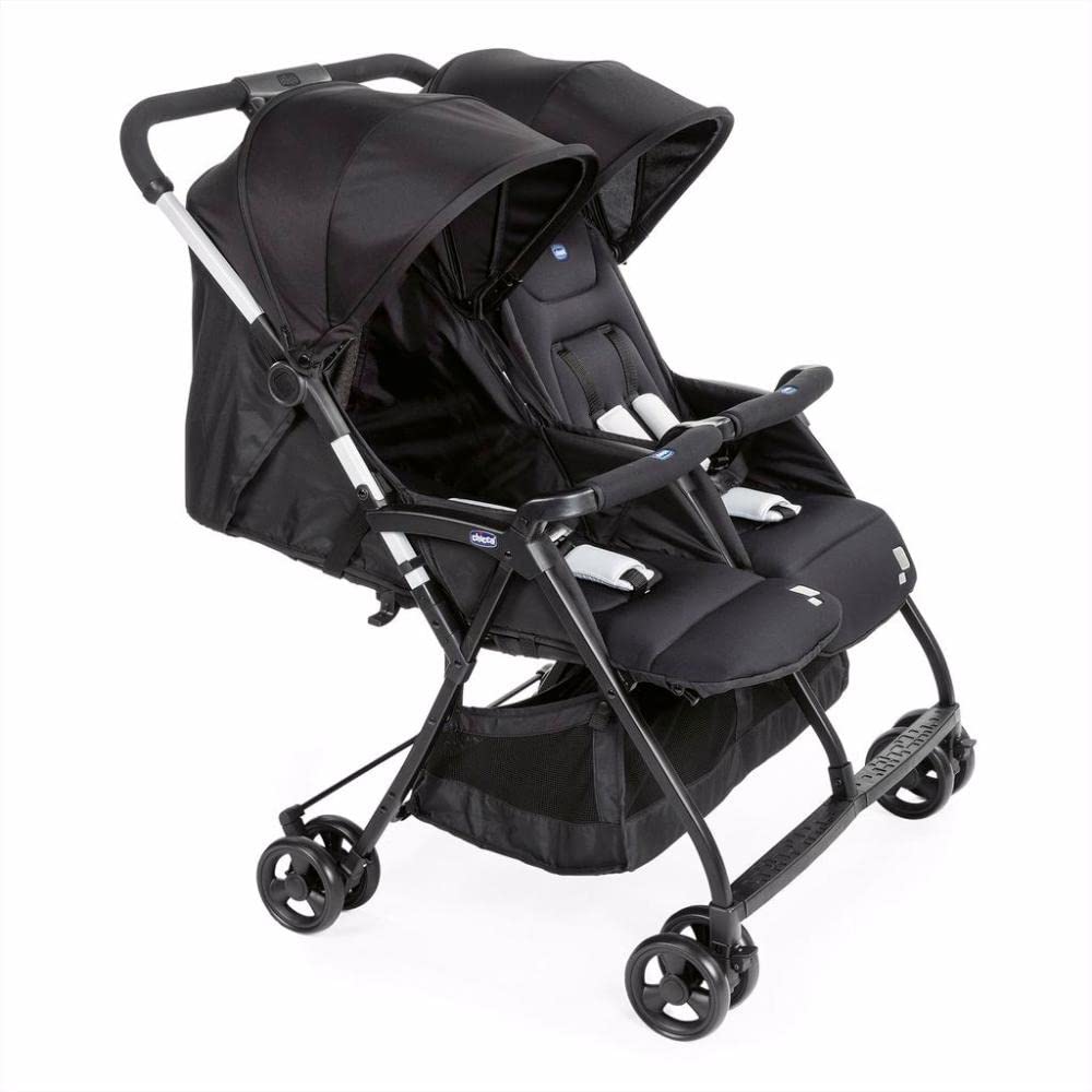 Chicco OHlalà Twin Geschwisterwagen Kinderwagen für Zwillinge und Geschwister Zwillingsbuggy