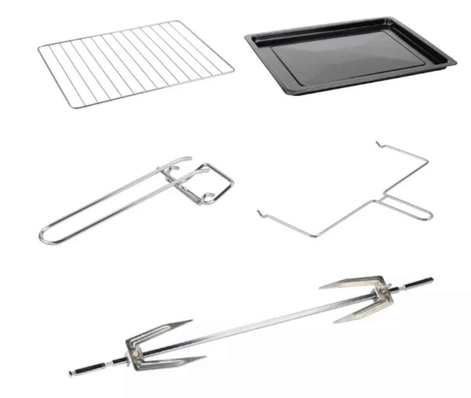 DMS OCR48D 48L Mini Backofen mit Drehspieß Umluft 2000 Watt