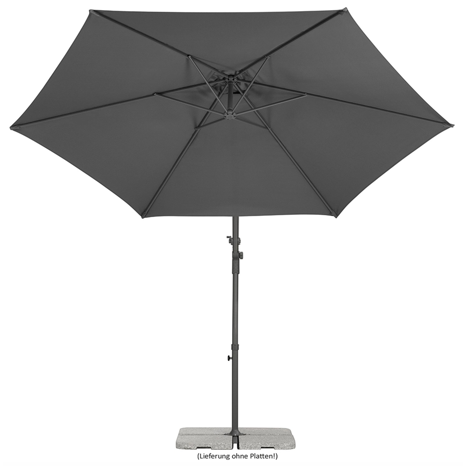 Schneider Ampelschirm Genua Anthrazit Ø 300 cm
