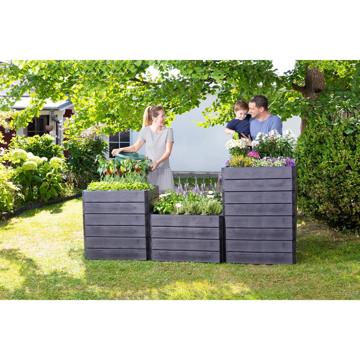 Garantia Hochbeet System Ergo Quadro L 80 cm x 80 cm