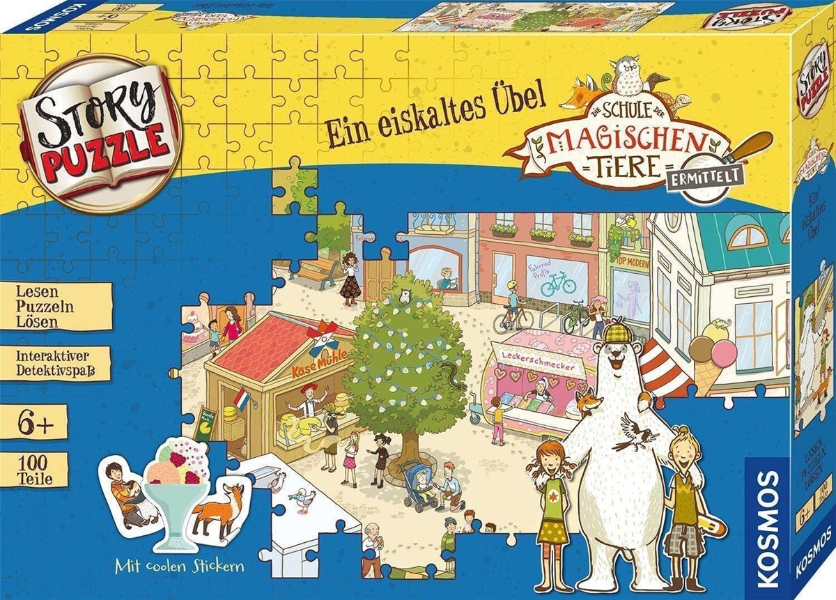 Puzzle, Story Puzzle, Einzelteile, Kinder, Mit Stickern