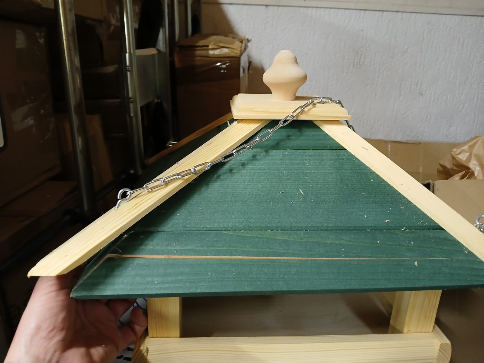 Dobar Vogelfutterhaus Narsaq mit Kette zum Aufhängen Futterstation Wildvogelfutterplatz