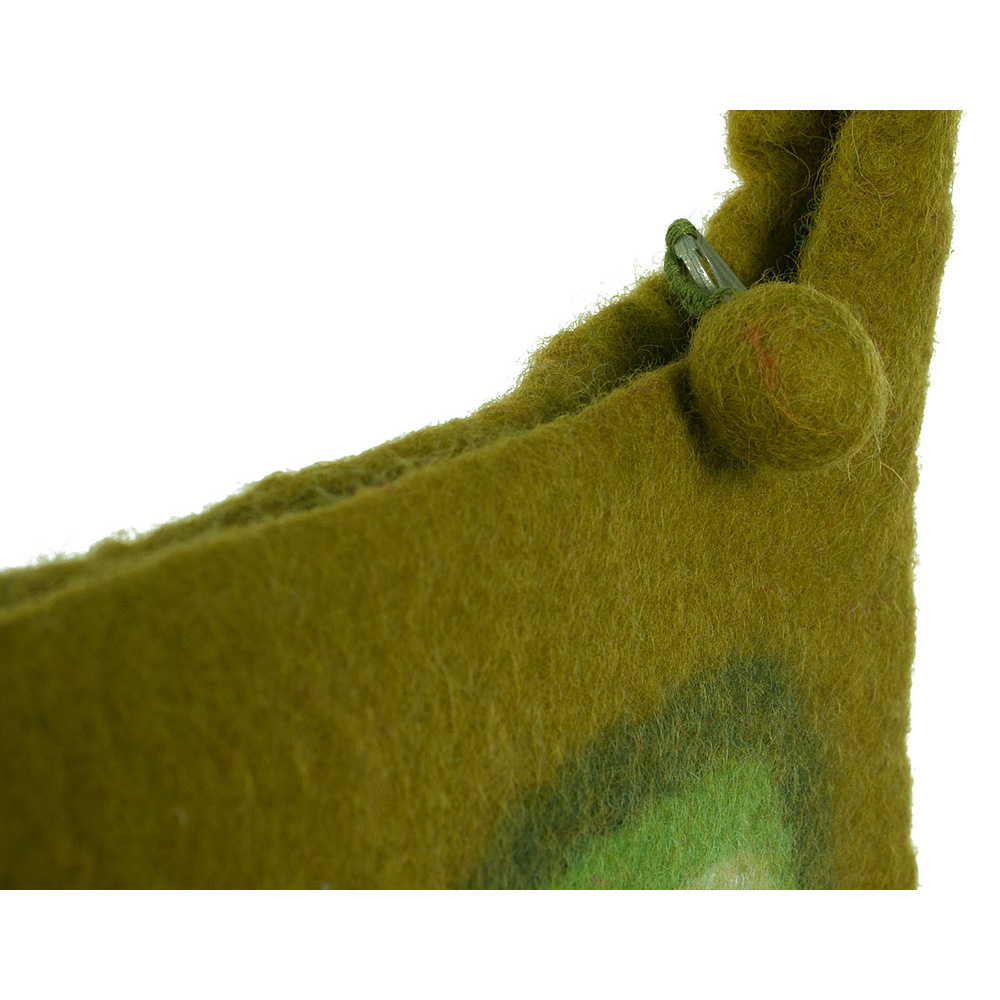 Umhängetasche Retro, 30 x 25 cm Farbe: grün