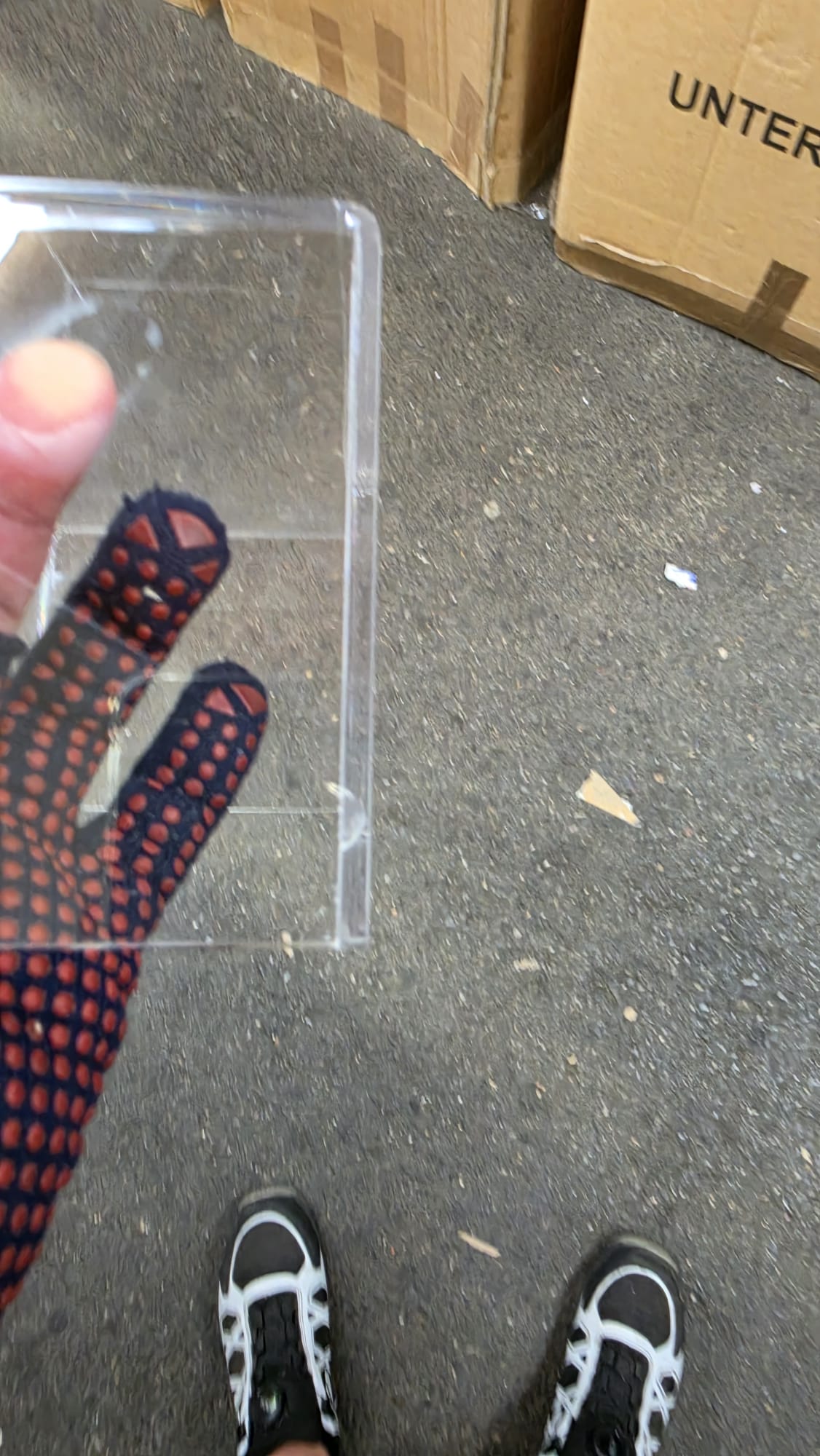 schutzhülle, hülle, netzartig, muster der handschuhen, transparente hülle