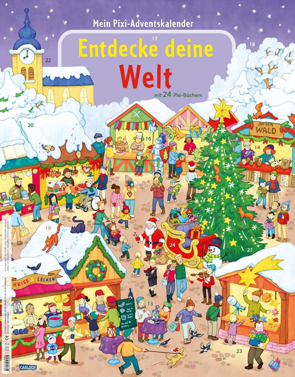Pixi "Entdecke" Adventskalender 2023: Der Sachgeschichten-Pixi-Adventskalender für neugiereige Kinder ab 3 Jahren