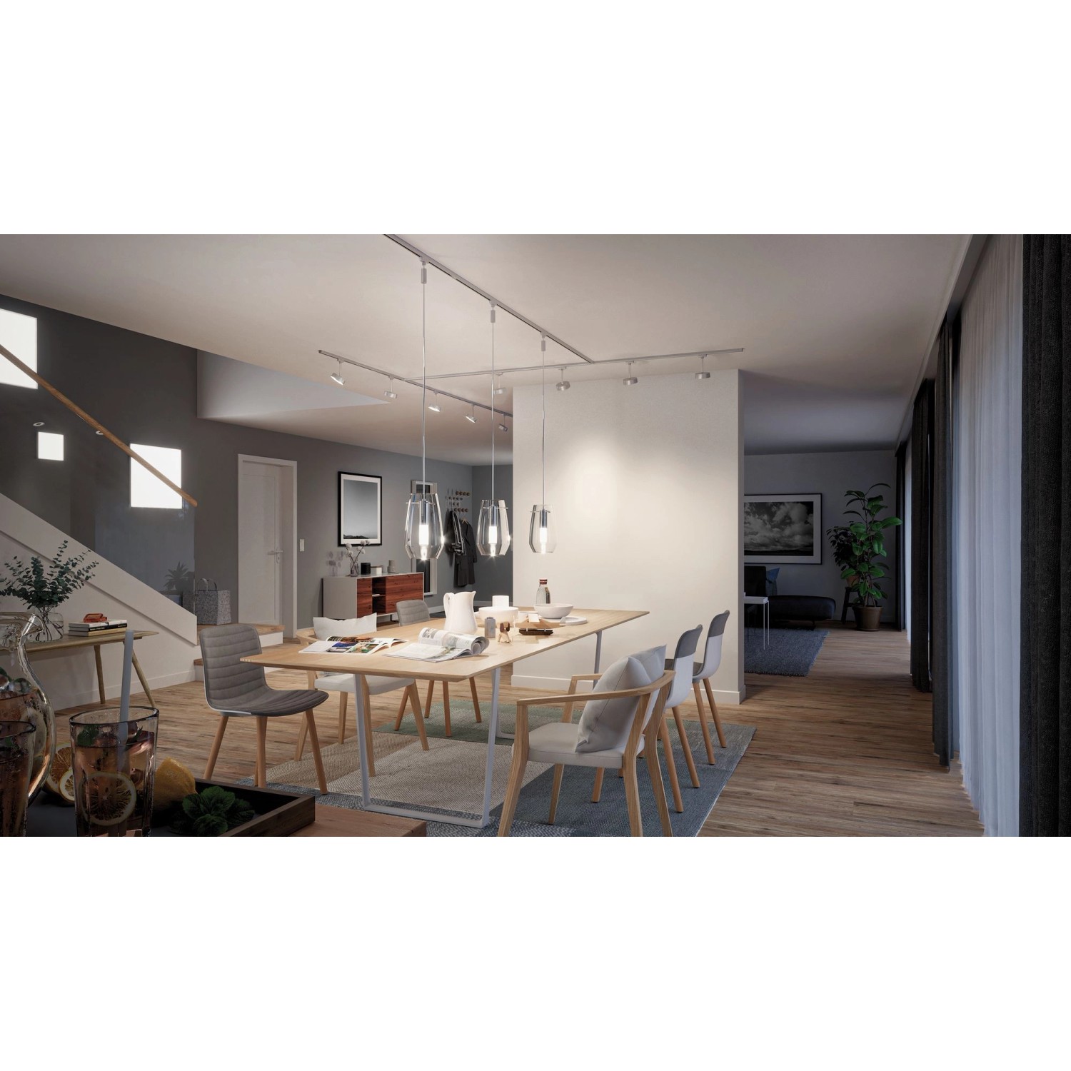 Paulmann Smart Home Zigbee URail Spotadapter 0 50W Chrom matt An/Aus/Dimmen