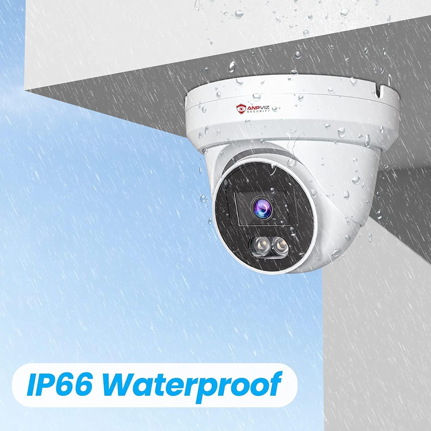 Anpviz 8MP PoE IP Kamera Outdoor mit Personen/Autoerkennung Überwachungskamera