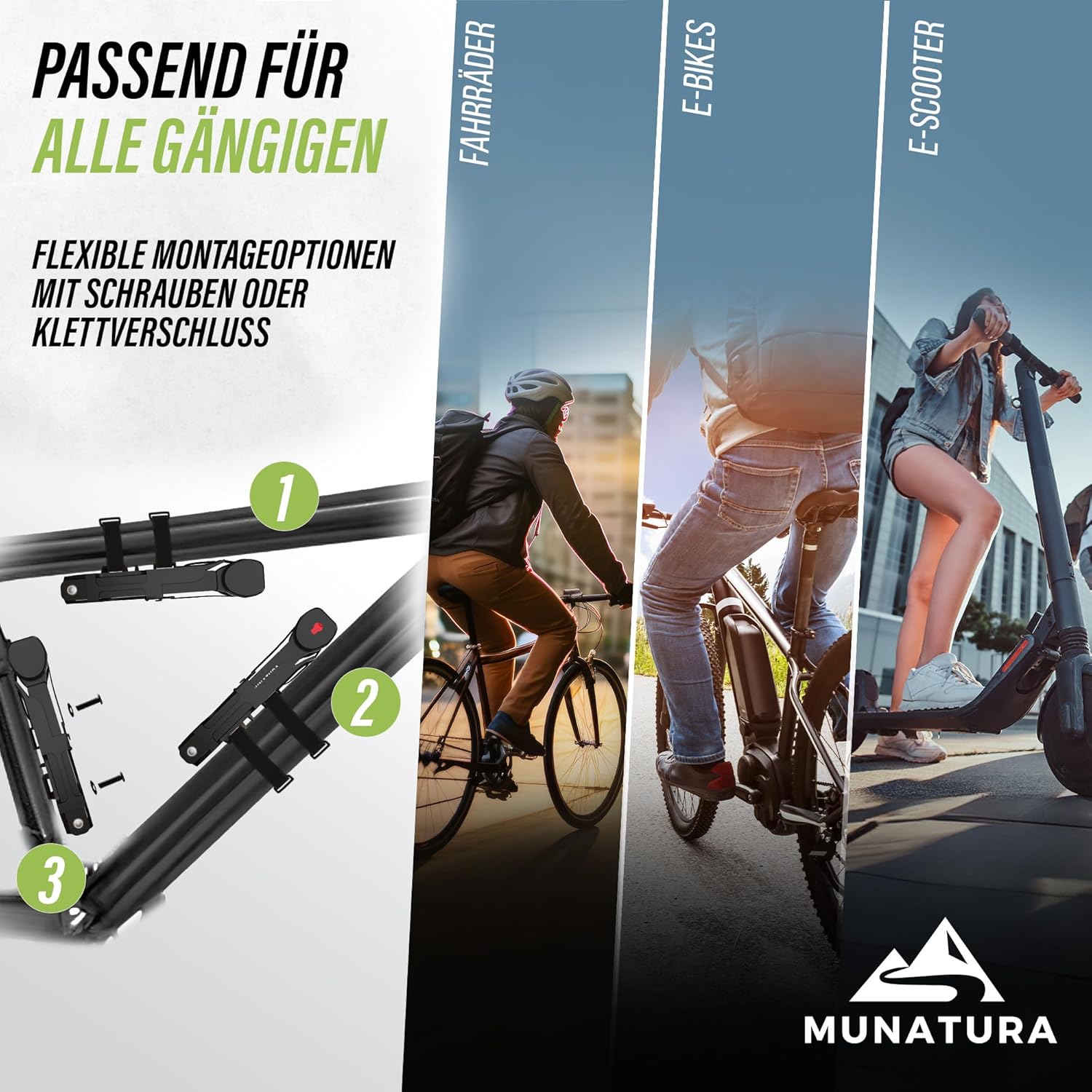 MUNATURA Faltschloss Fahrrad Diebstahlsicher Fahrradschloss 120cm Stufe 14