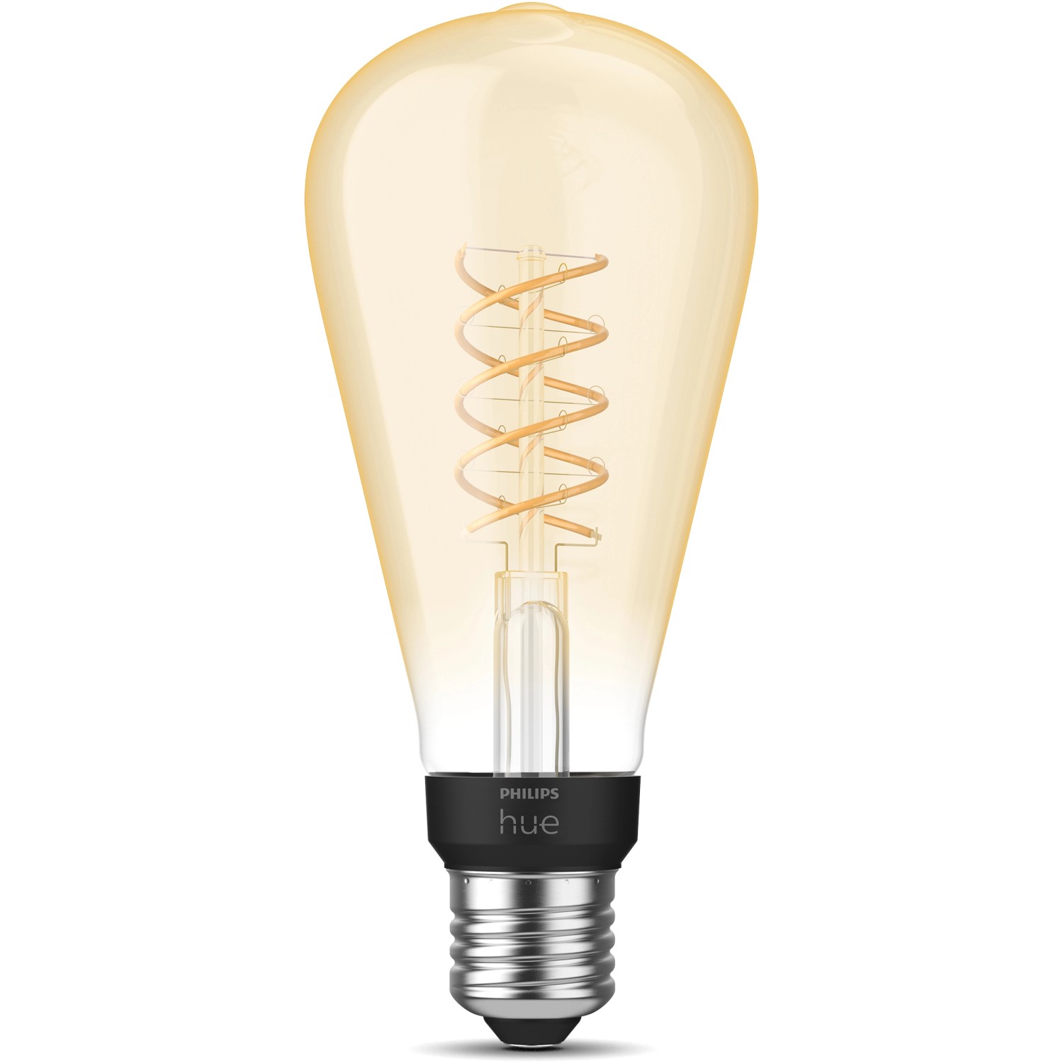 Philips Hue LED Leuchtmittel E27 Einzelpack White ST72 Filament 550 lm