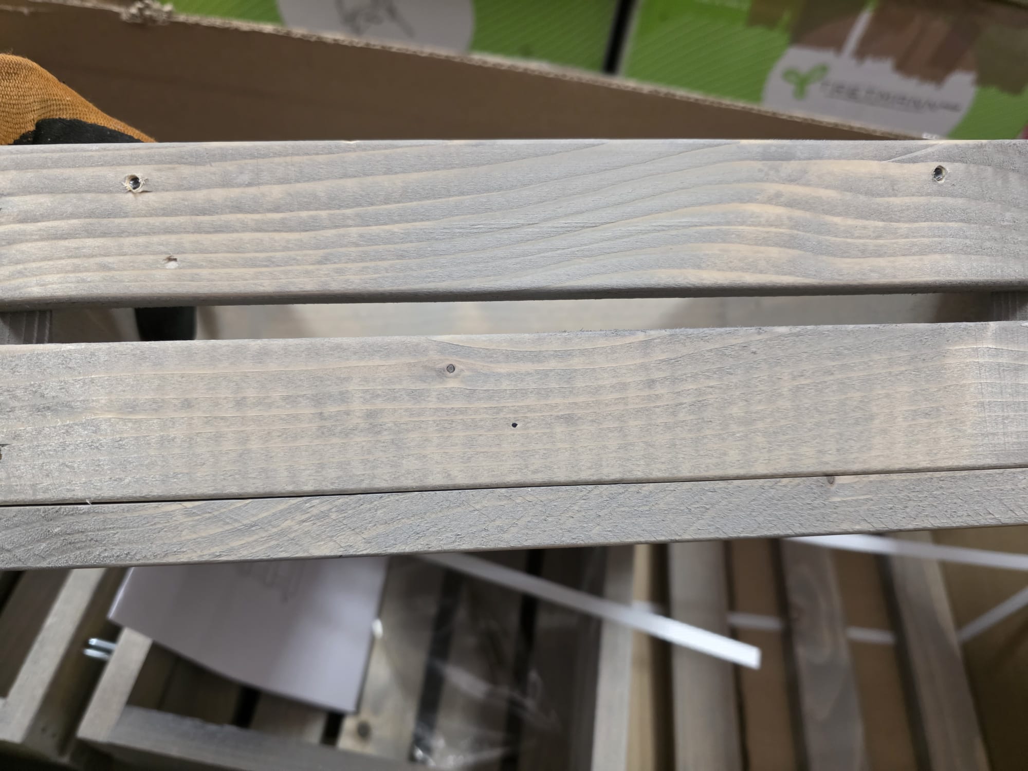 Dobar 3-stufige Blumenleiter Wandregal Pflanztreppe grau DH144