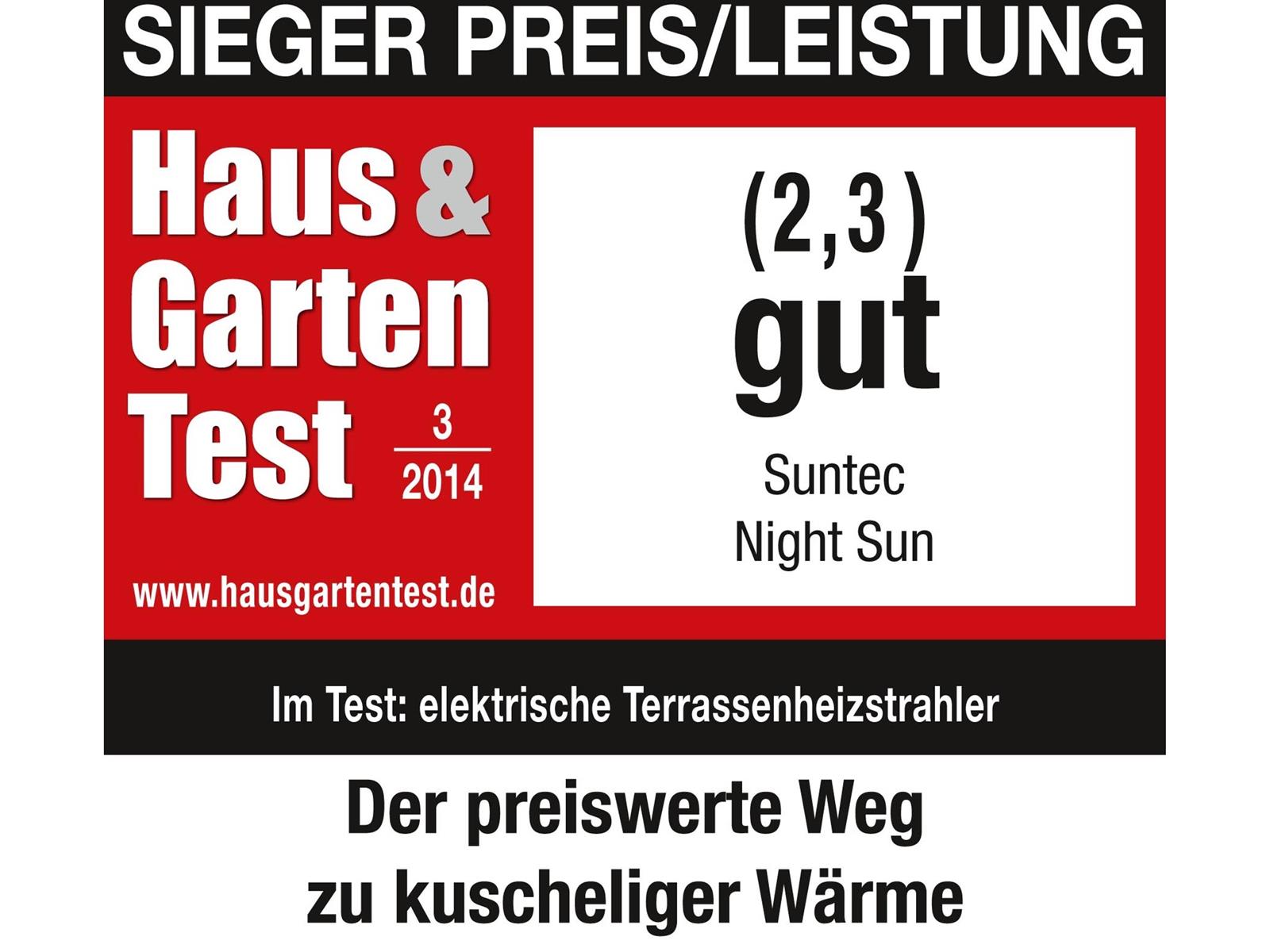 Suntec elektrischer Heizstrahler Night Sun 2.000 W für In  & Outdoor