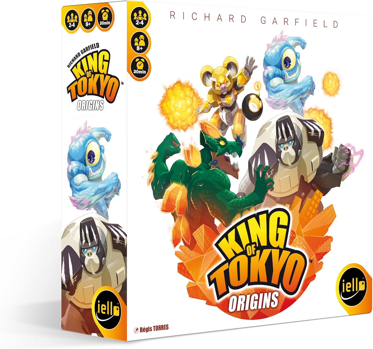 iello King of Tokyo Origins Gesellschaftsspiel Strategisches Würfelspiel