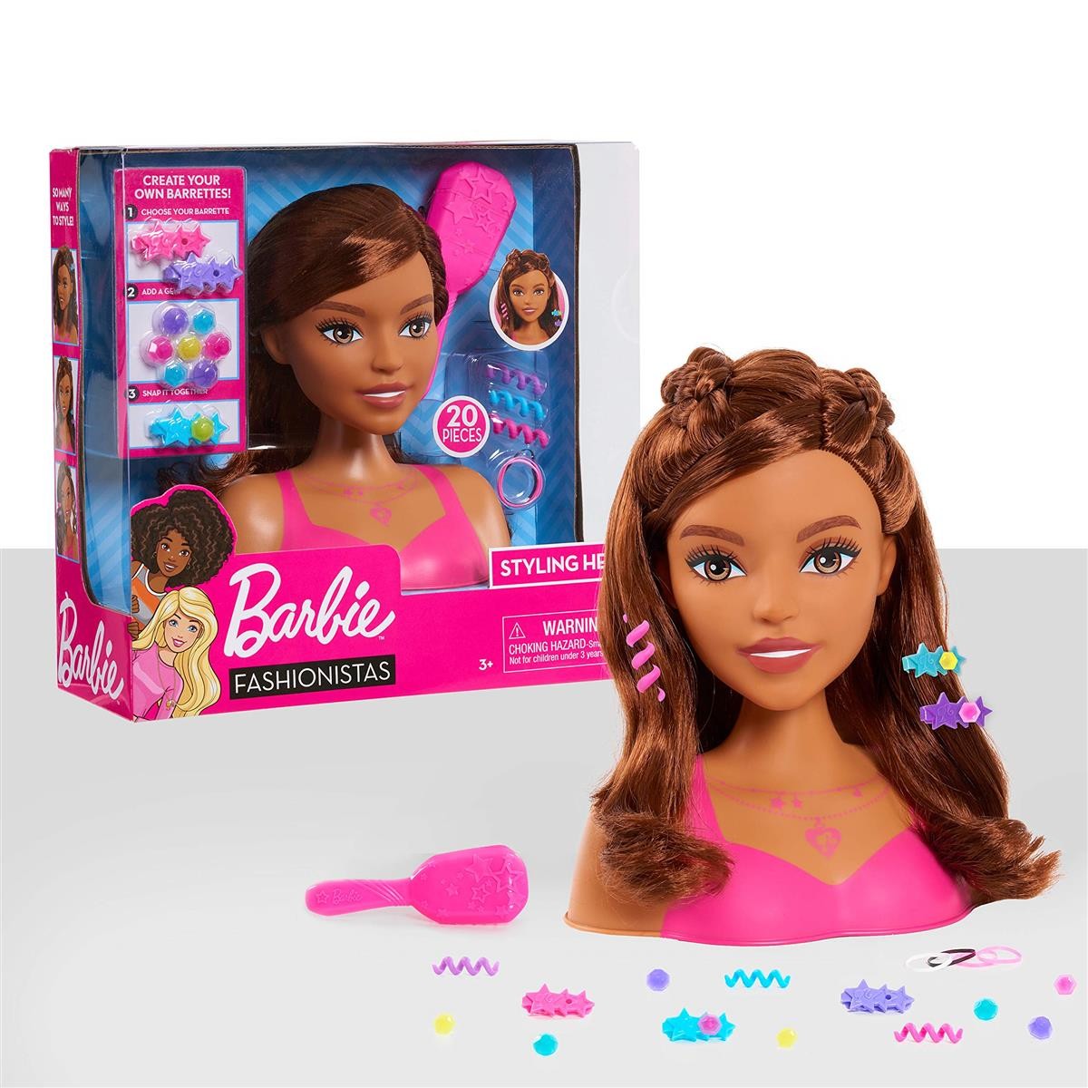 Barbie, Fashionistas, Puppe, Styling-Set, Pink