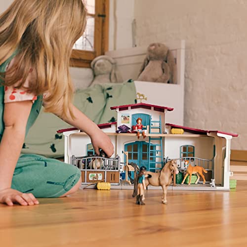 Schleich 42567 HORSE CLUB Reiterhof Pferdestall Spielset Pferde Tierfiguren