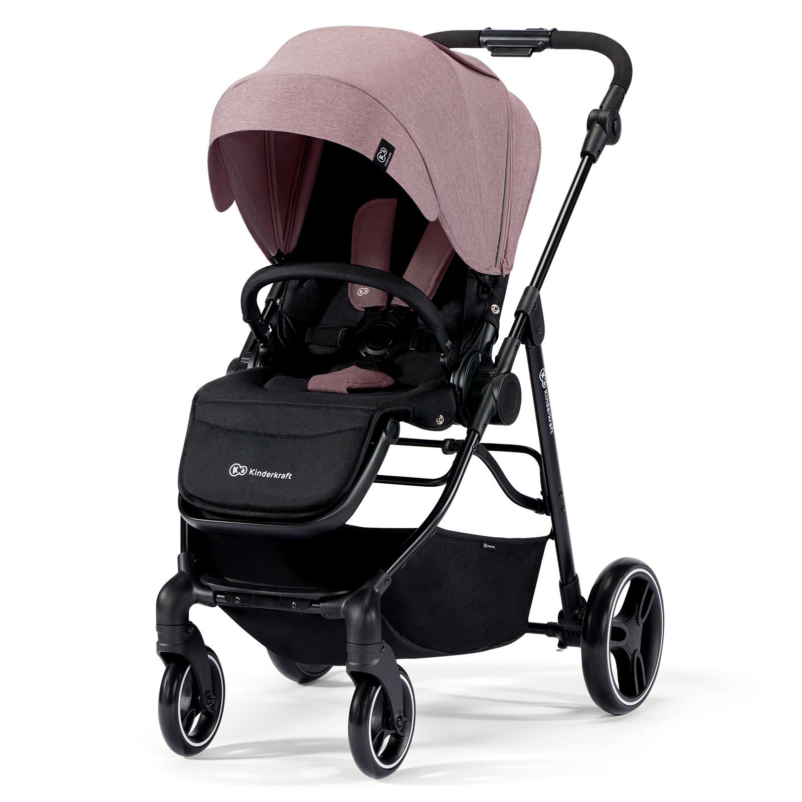 Kinderkraft Kinderwagen VESTO rosa mobiler Kinderwagen