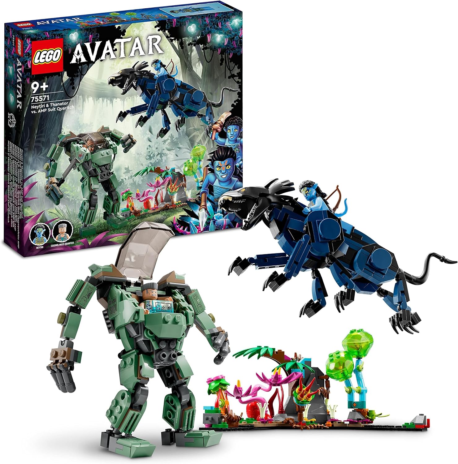 LEGO 75571 Avatar Neytiri und Thanator vs. Quaritch im MPA baubares Action-Spielzeug mit Tierfigur und Pandora-Filmszene LEGO-Bausteine LEGO-Sets LEGO Steine Bausteine Sets Steine