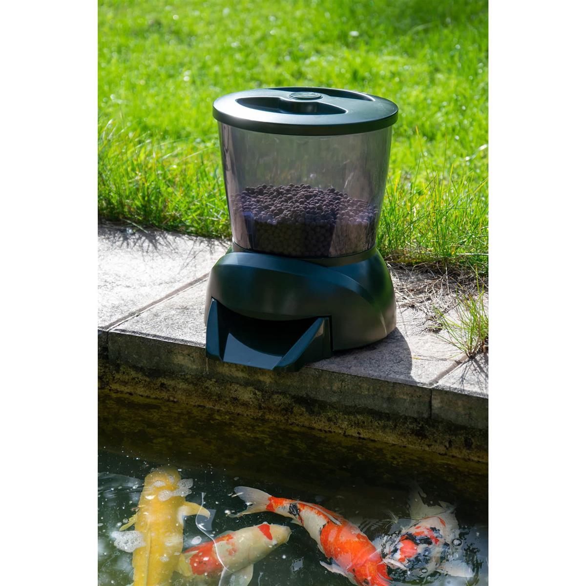 Dobar Programmierbarer Teichfischfutterautomat mit LCD-Anzeige