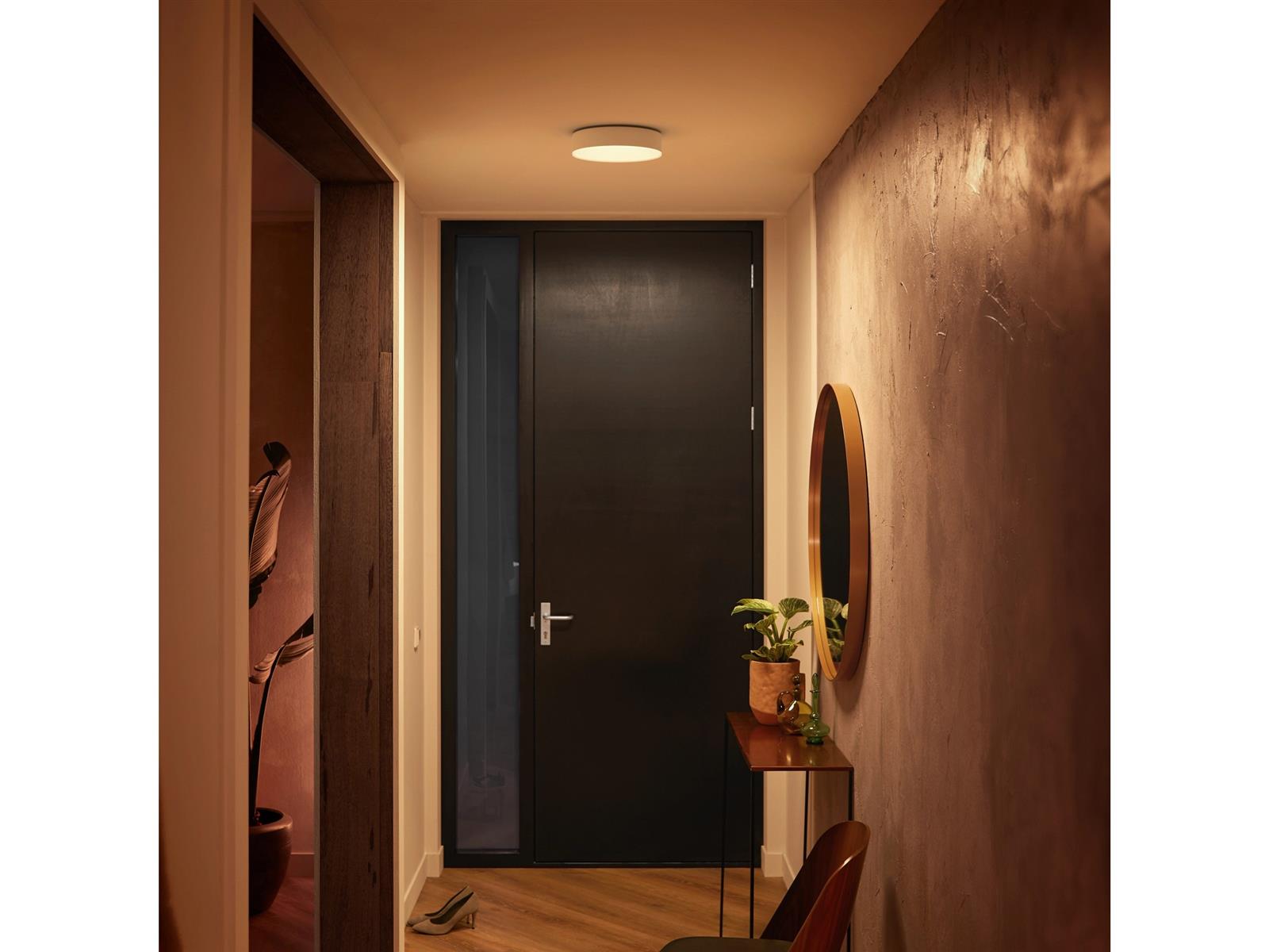 Philips Hue Deckenleuchte White Ambiance Enrave Weiß 950 lm rund inkl. Dimmer