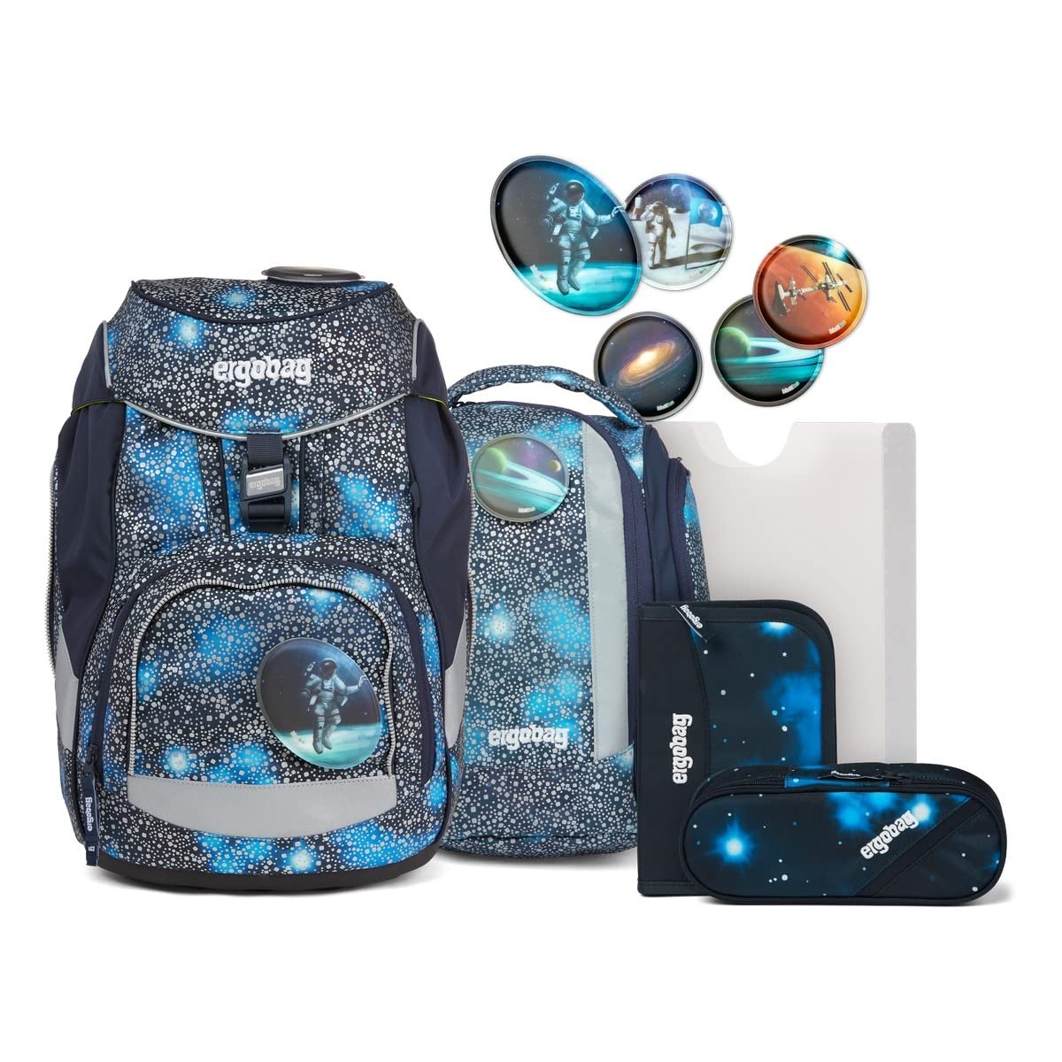 Schultasche, Rucksack, Galaxy-Muster, Space-Design, Schulset