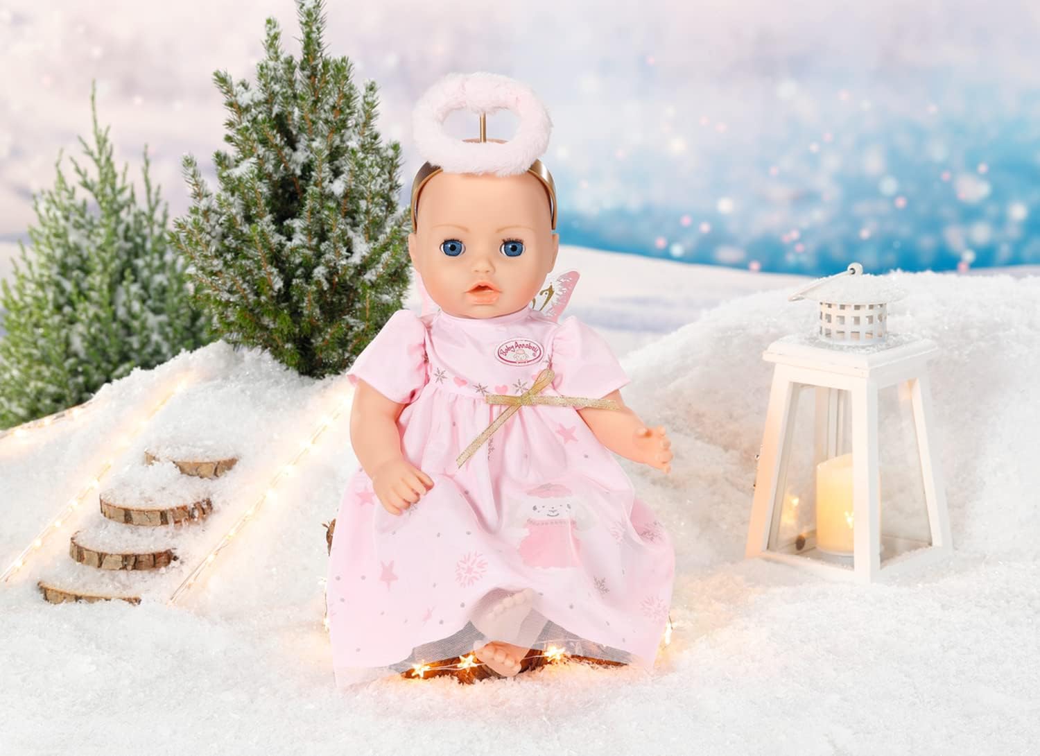Zapf Creation 707241 Baby Annabell Weihnachtskleid Puppenkleid mit Flügeln und Haareif